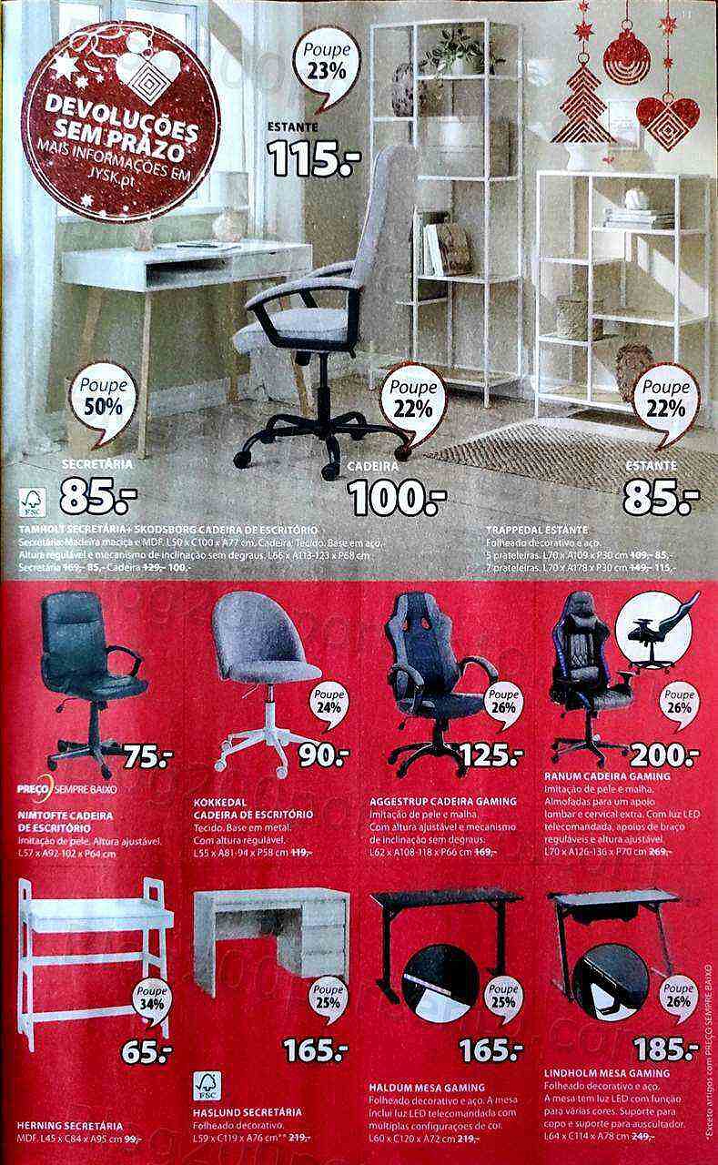 Antevisão Folheto JYSK Natal Promoções de 8 a 23 dezembro