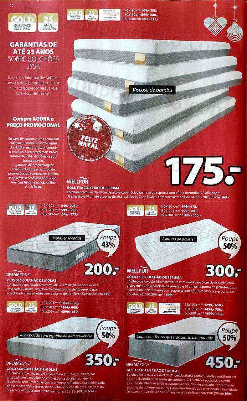 Antevisão Folheto JYSK Natal Promoções de 8 a 23 dezembro