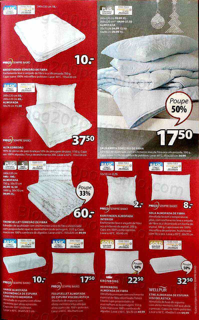 Antevisão Folheto JYSK Natal Promoções de 8 a 23 dezembro