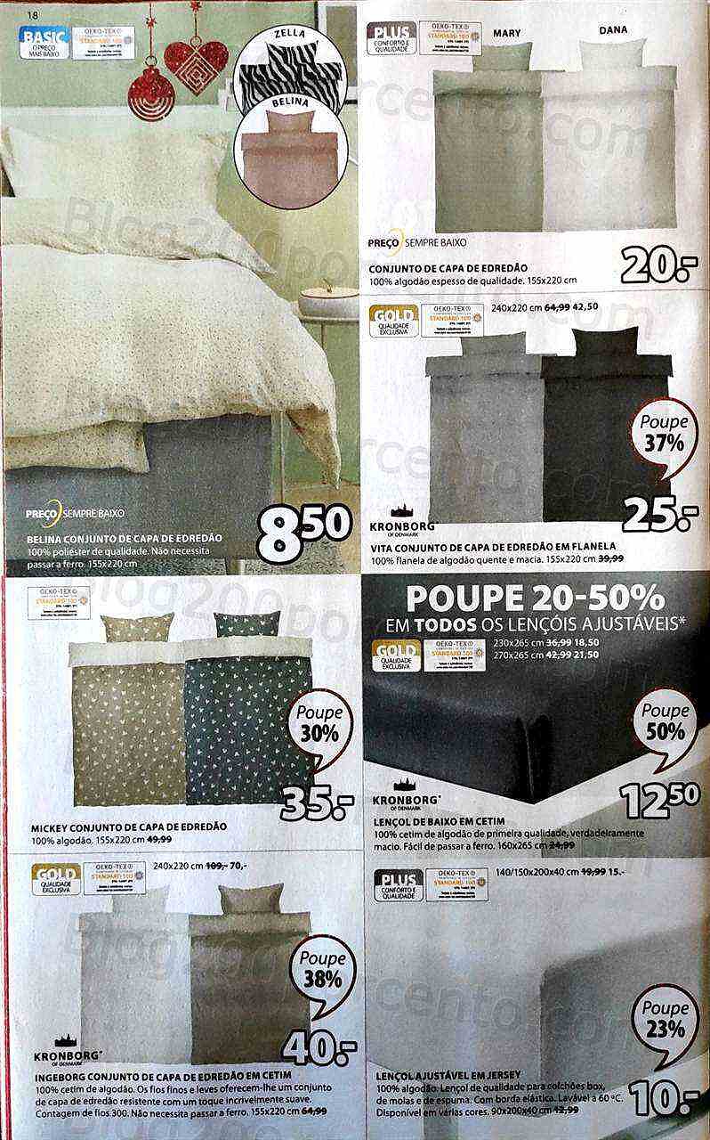 Antevisão Folheto JYSK Natal Promoções de 8 a 23 dezembro