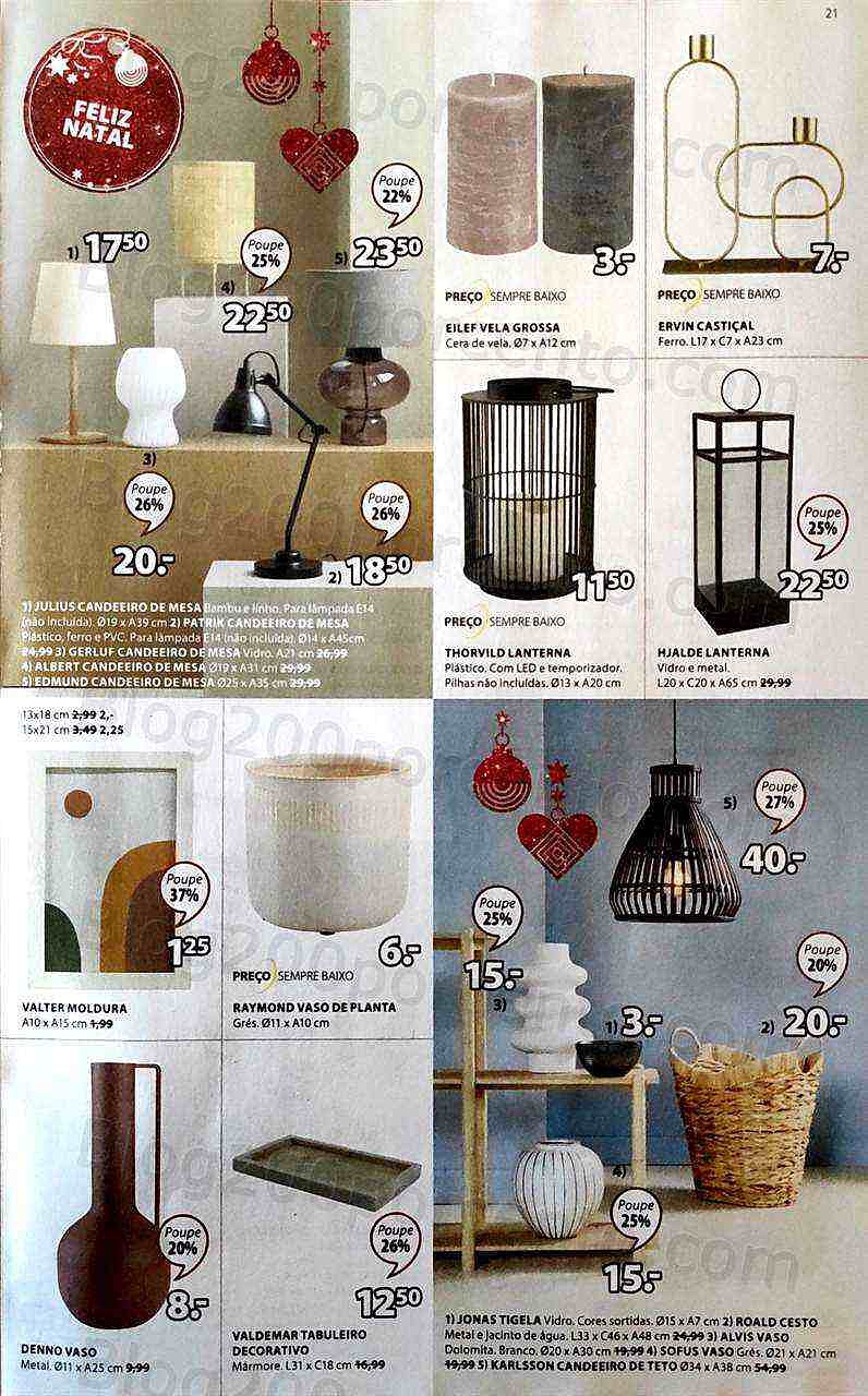 Antevisão Folheto JYSK Natal Promoções de 8 a 23 dezembro