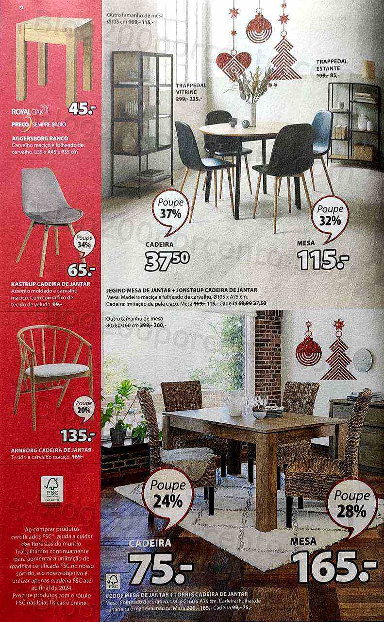 Antevisão Folheto JYSK Natal Promoções de 8 a 23 dezembro
