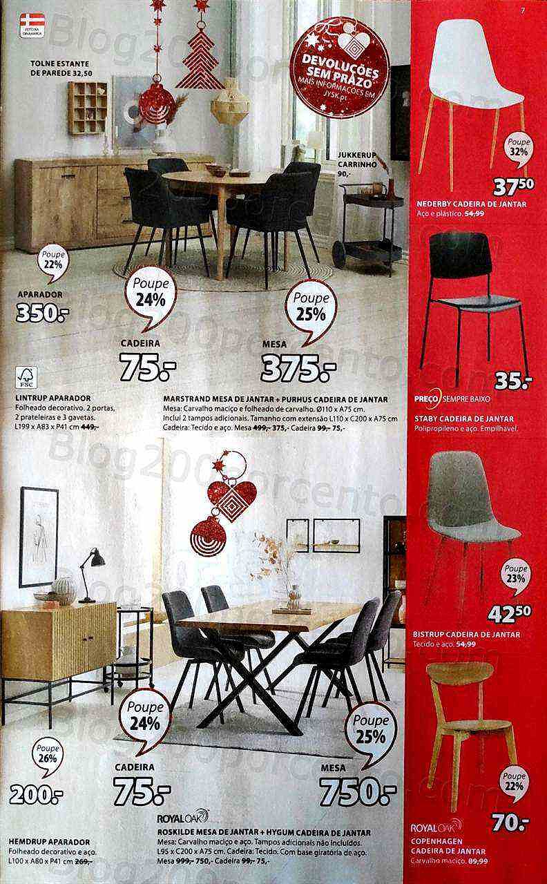 Antevisão Folheto JYSK Natal Promoções de 8 a 23 dezembro