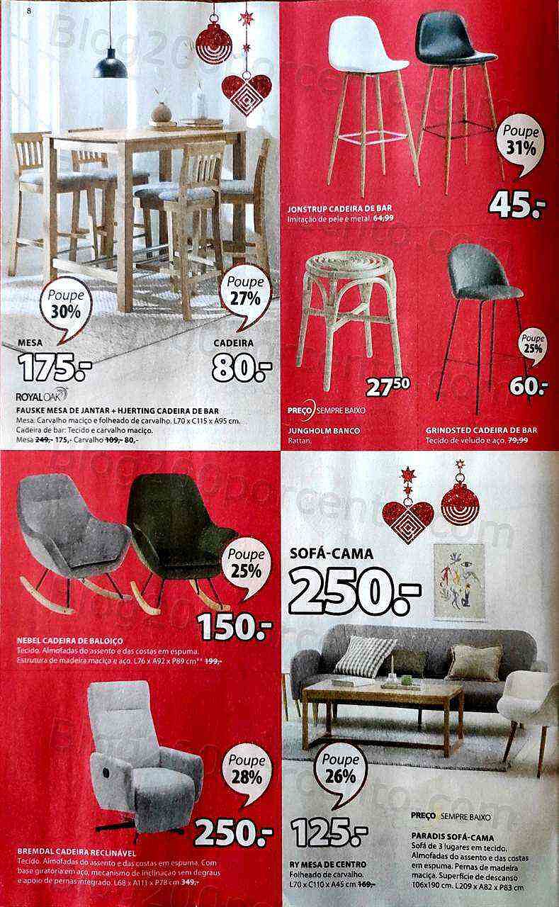 Antevisão Folheto JYSK Natal Promoções de 8 a 23 dezembro