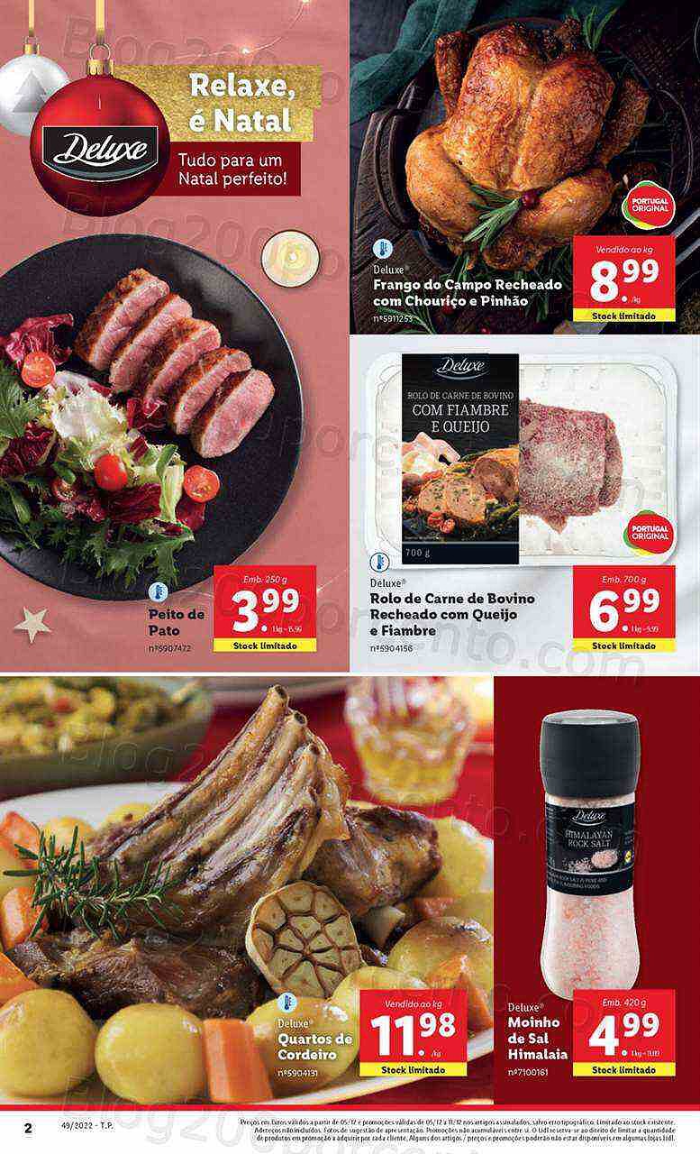 Antevisão Folheto LIDL Natal Promoções de 5 a 11 dezembro
