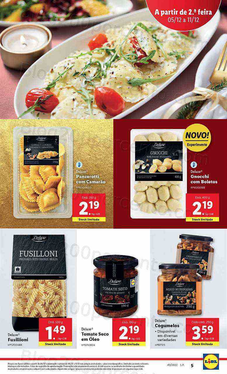 Antevisão Folheto LIDL Natal Promoções de 5 a 11 dezembro