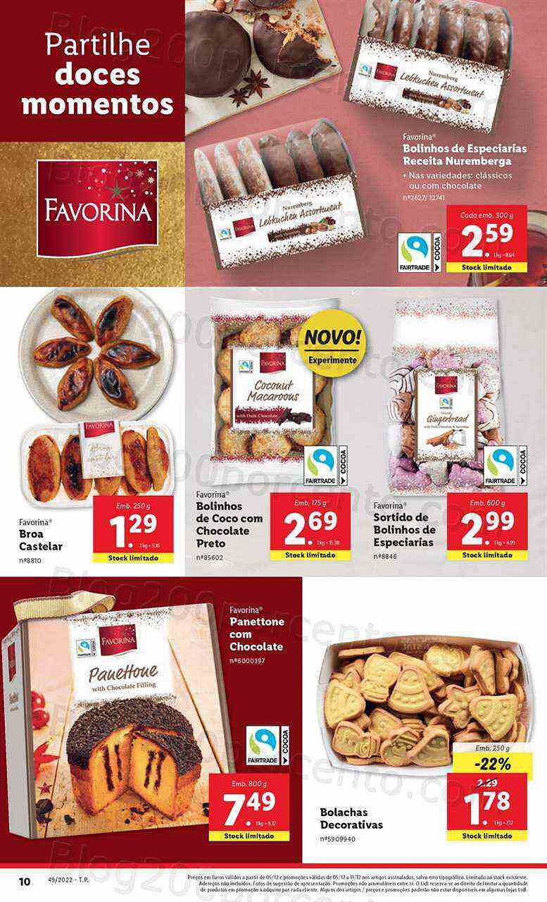 Antevisão Folheto LIDL Natal Promoções de 5 a 11 dezembro