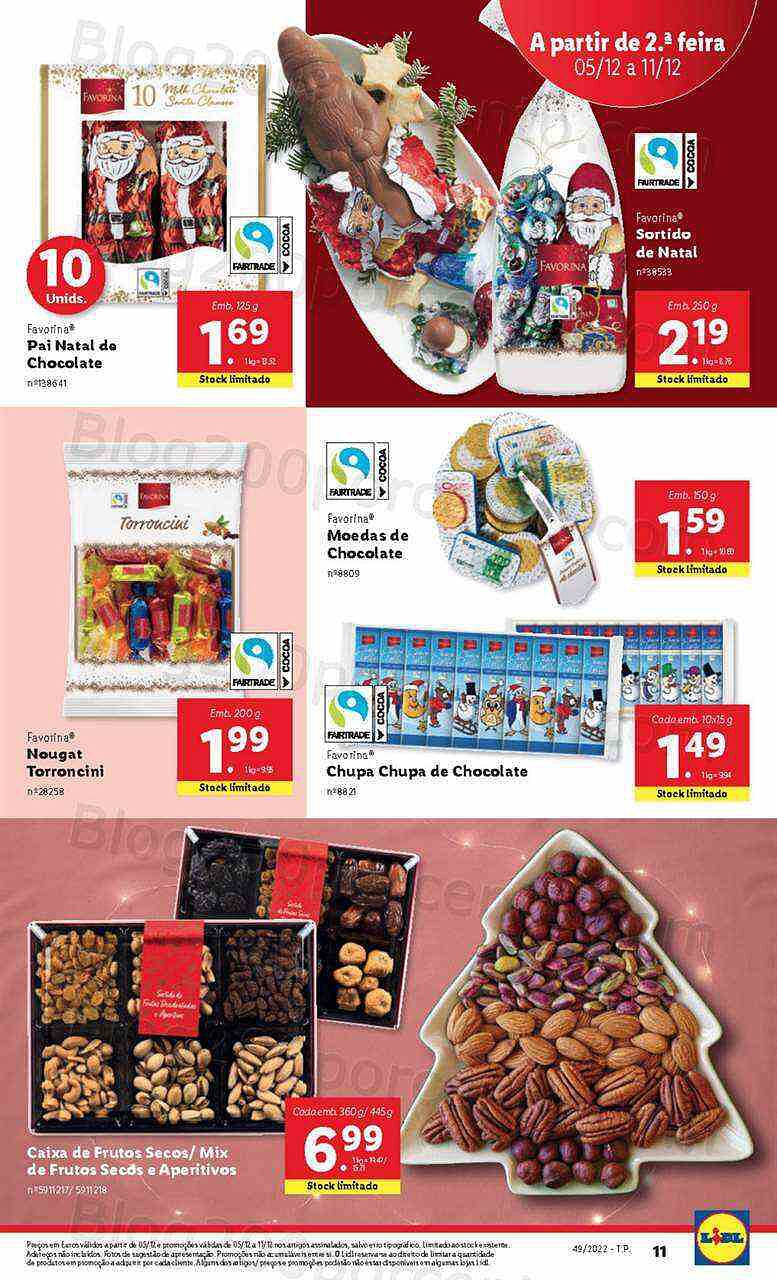 Antevisão Folheto LIDL Natal Promoções de 5 a 11 dezembro