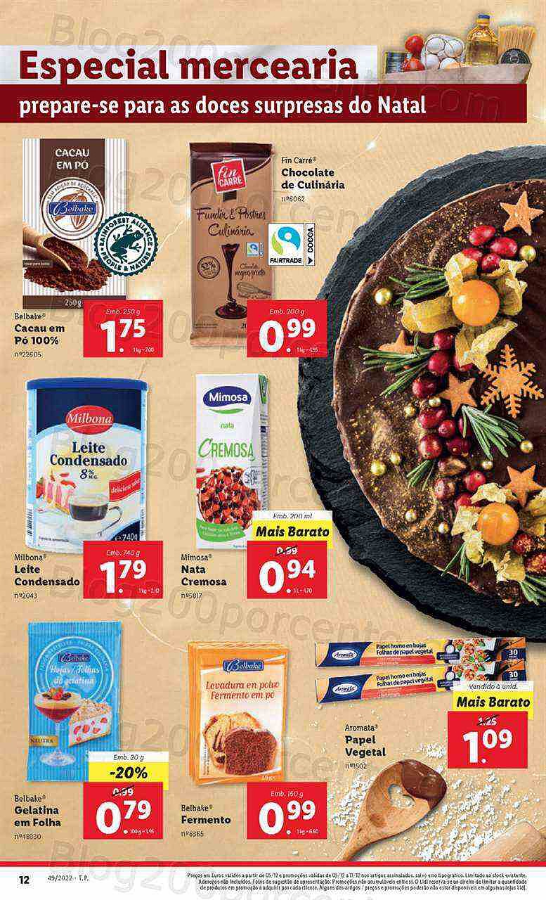 Antevisão Folheto LIDL Natal Promoções de 5 a 11 dezembro