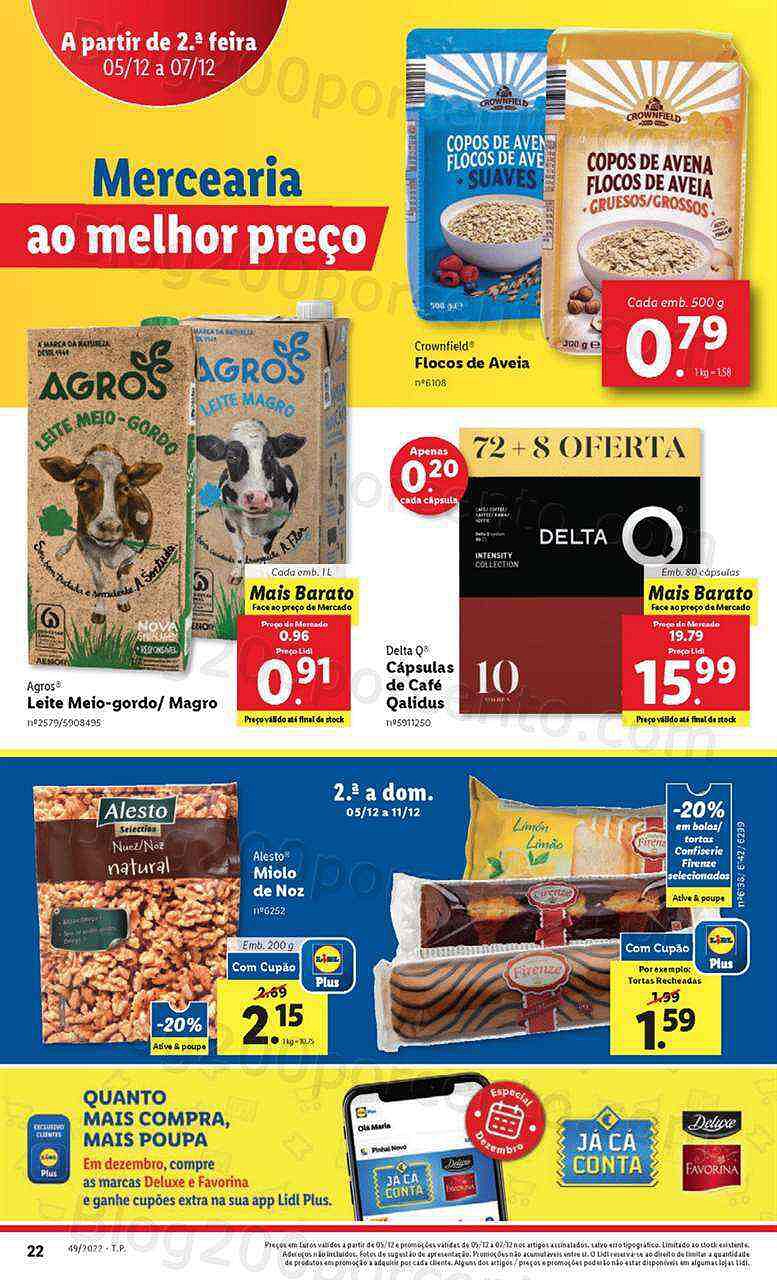 Antevisão Folheto LIDL Promoções de 5 a 11 dezembro