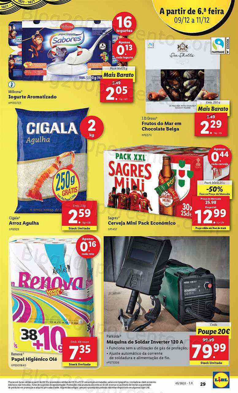 Antevisão Folheto LIDL Promoções Fim de Semana - 9 a 11 dezembro