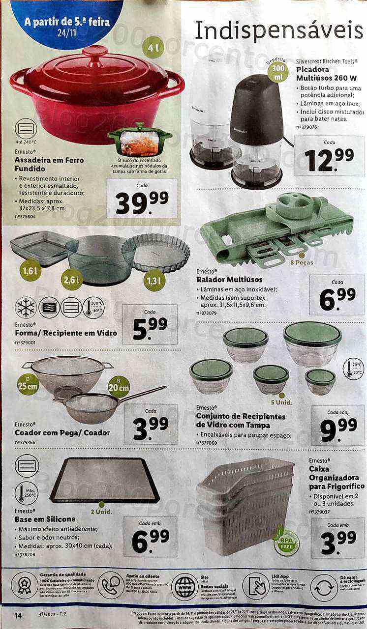 Antevisão Folheto LIDL Bazar Promoções a partir de 24 novembro