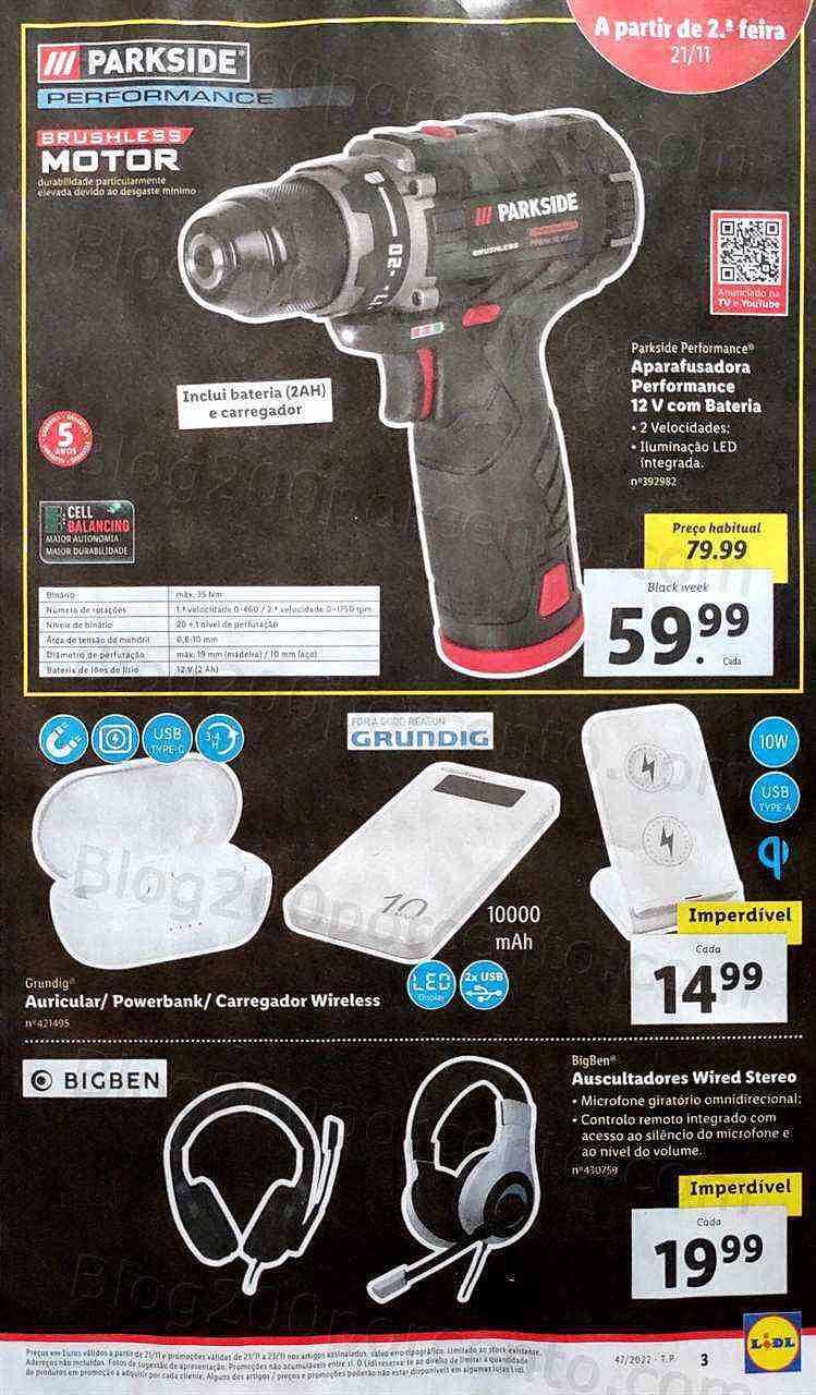 Antevisão Folheto LIDL Bazar Promoções a partir de 21 novembro