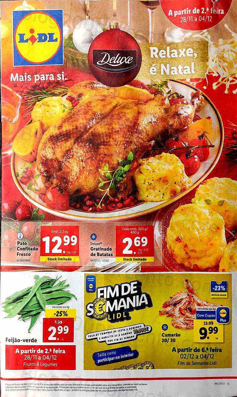 Antevisão Folheto LIDL Promoções de 28 novembro a 4 dezembro