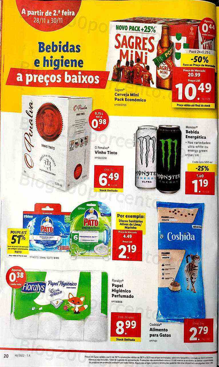 Antevisão Folheto LIDL Promoções de 28 novembro a 4 dezembro