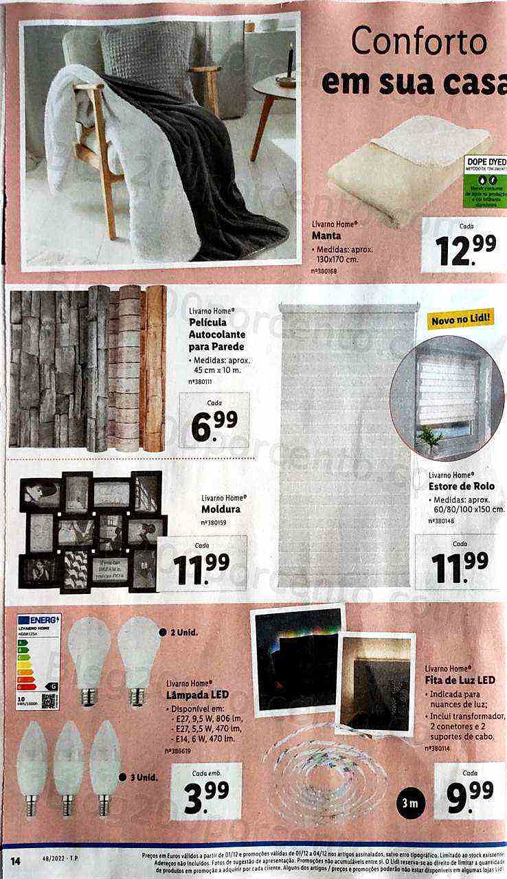 Antevisão Folheto LIDL Bazar Promoções a partir de 1 dezembro