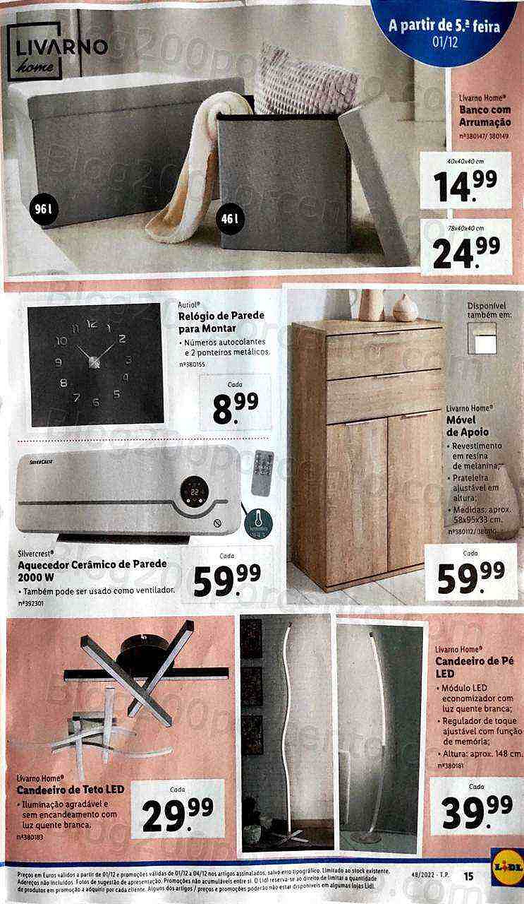 Antevisão Folheto LIDL Bazar Promoções a partir de 1 dezembro