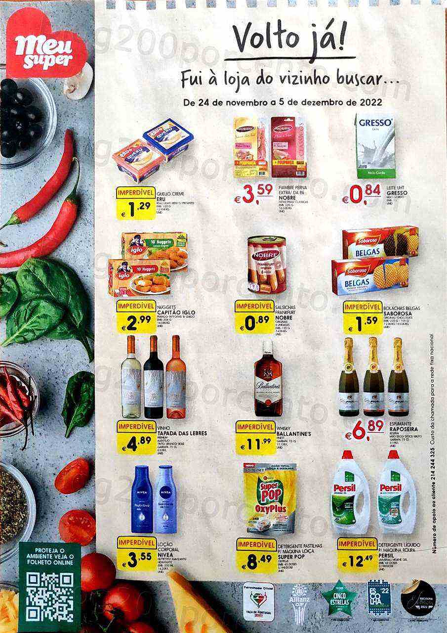Antevisão Folheto MEU SUPER Promoções de 24 novembro a 5 dezembro