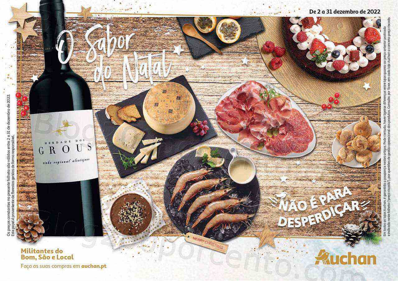 Antevisão Folheto AUCHAN Natal Gourmet Promoções de 2 a 31 dezembro