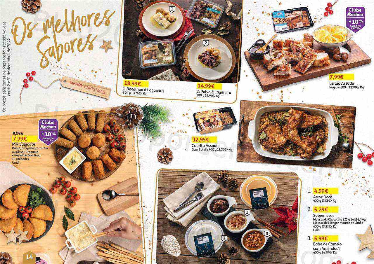 Antevisão Folheto AUCHAN Natal Gourmet Promoções de 2 a 31 dezembro