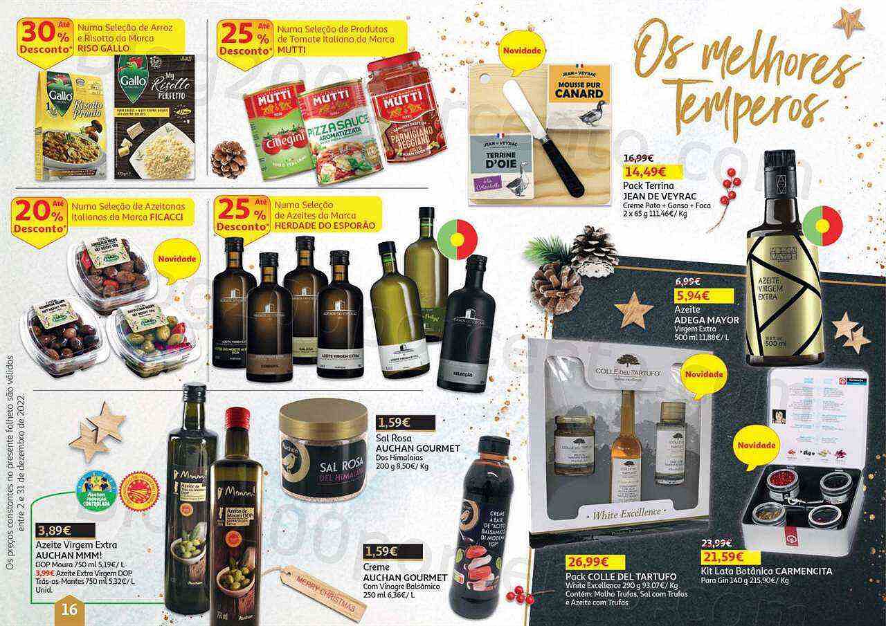 Antevisão Folheto AUCHAN Natal Gourmet Promoções de 2 a 31 dezembro