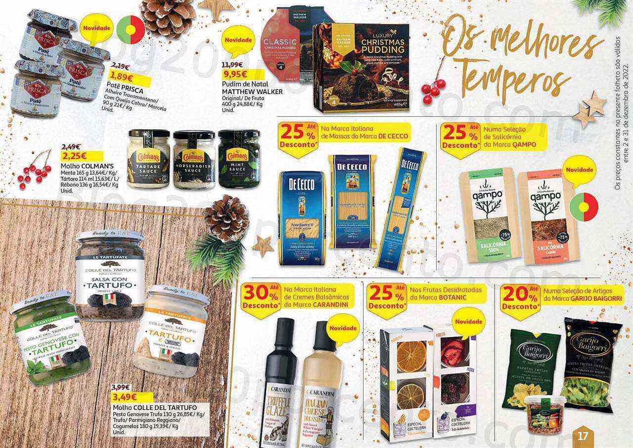 Antevisão Folheto AUCHAN Natal Gourmet Promoções de 2 a 31 dezembro