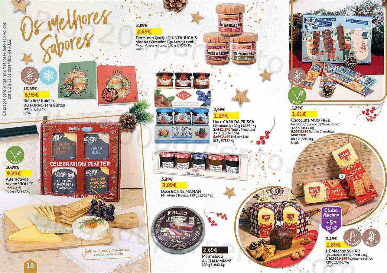 Antevisão Folheto AUCHAN Natal Gourmet Promoções de 2 a 31 dezembro