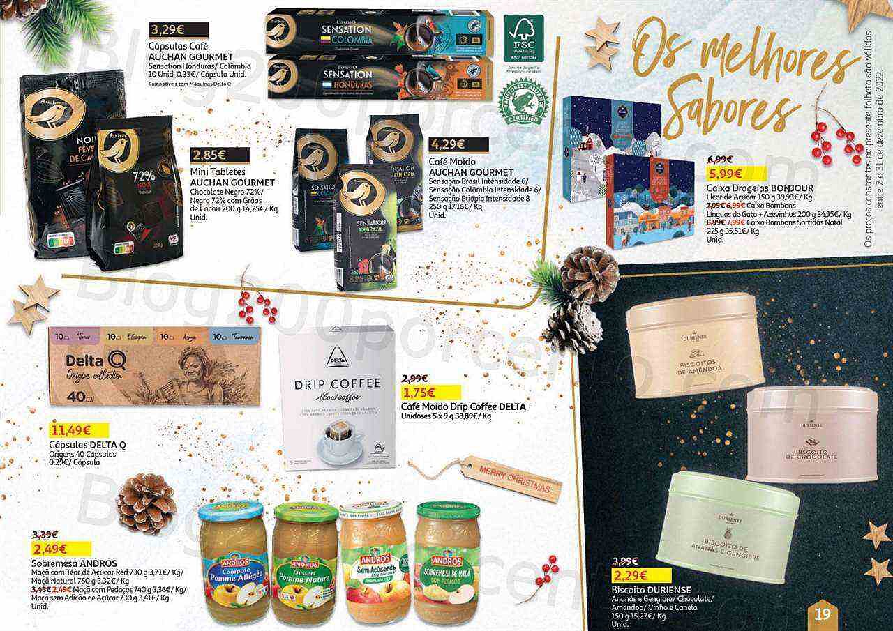 Antevisão Folheto AUCHAN Natal Gourmet Promoções de 2 a 31 dezembro