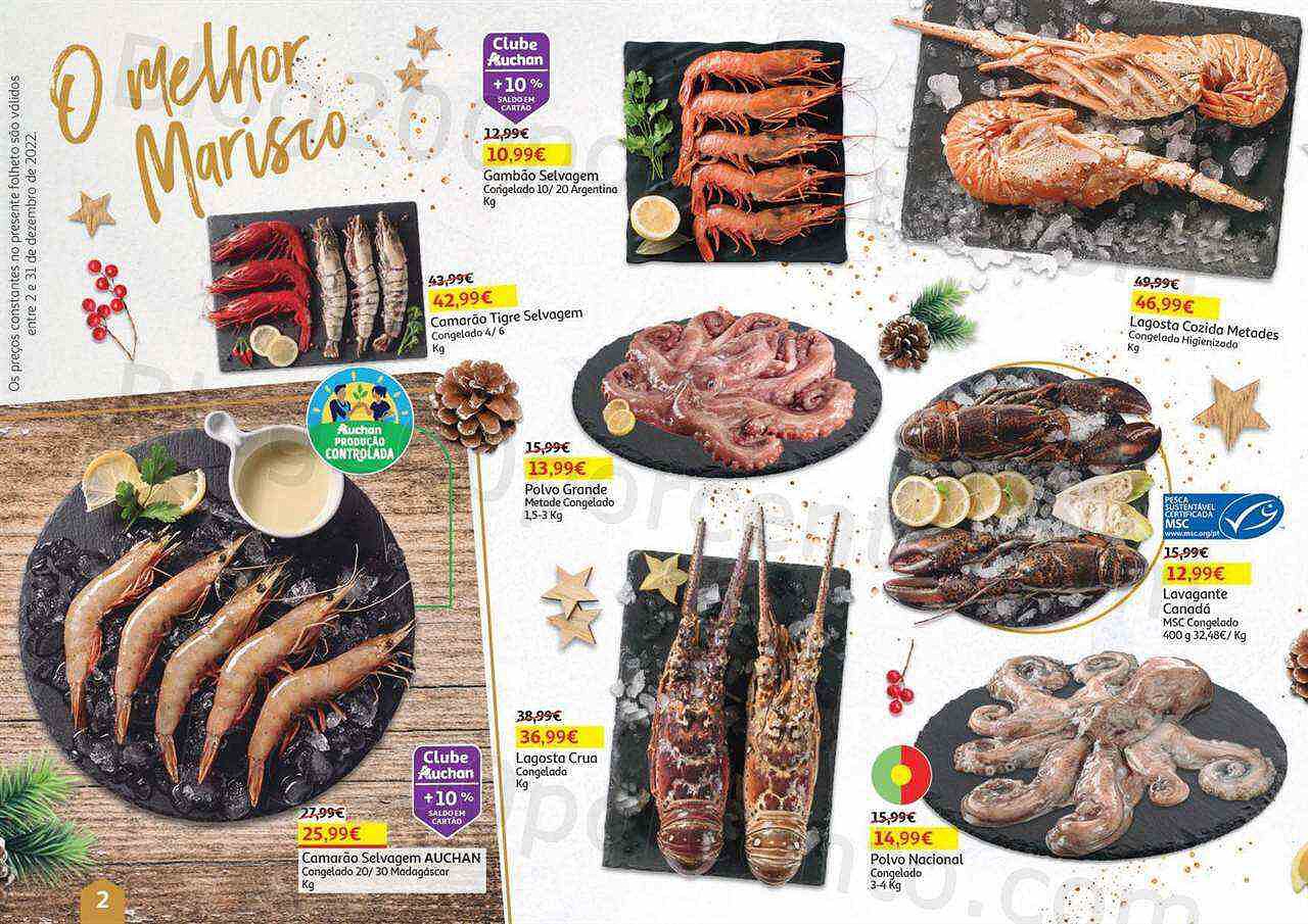 Antevisão Folheto AUCHAN Natal Gourmet Promoções de 2 a 31 dezembro