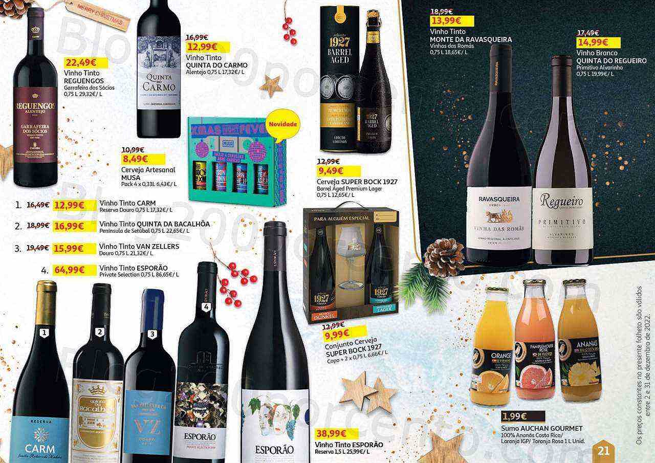 Antevisão Folheto AUCHAN Natal Gourmet Promoções de 2 a 31 dezembro