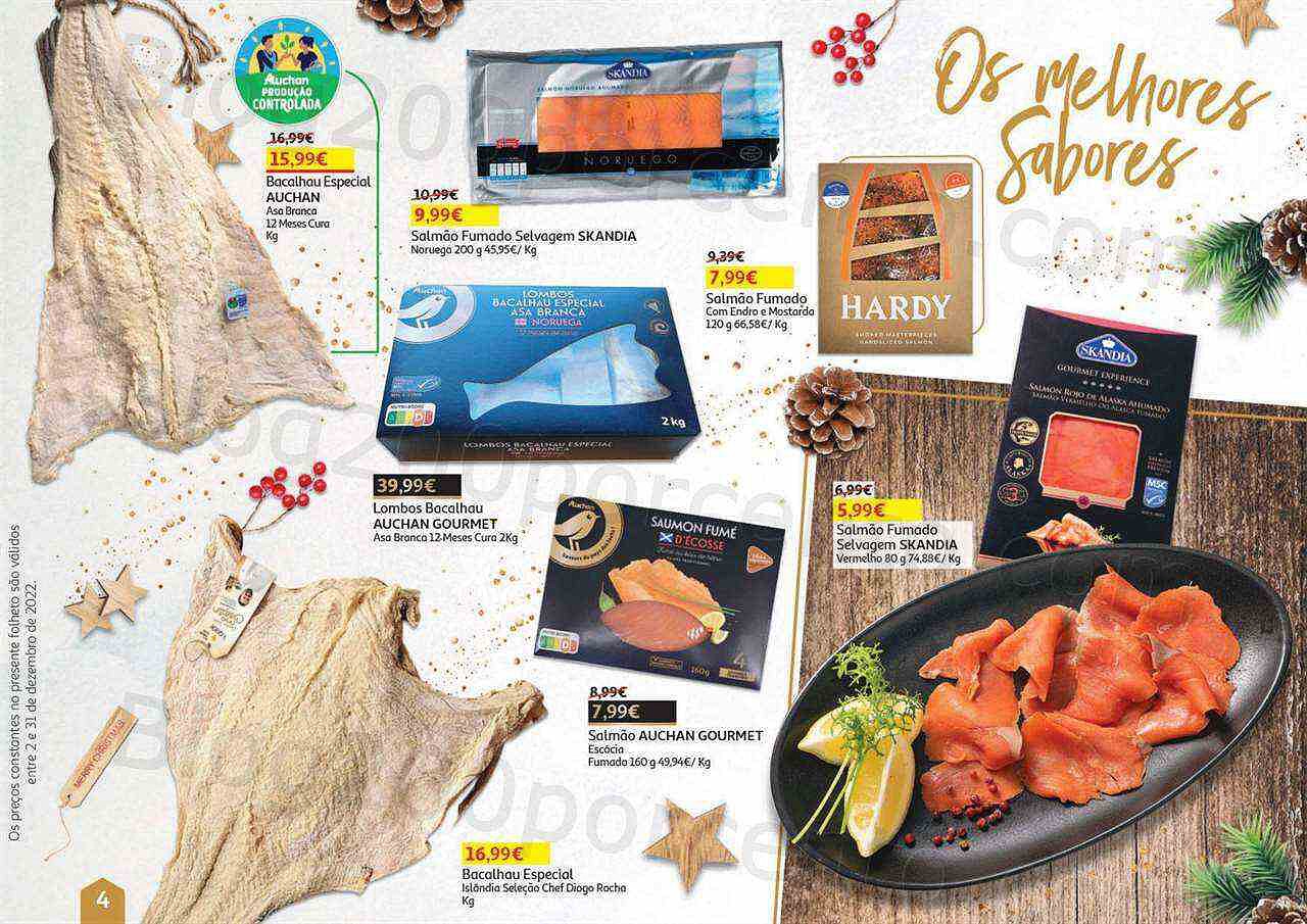 Antevisão Folheto AUCHAN Natal Gourmet Promoções de 2 a 31 dezembro