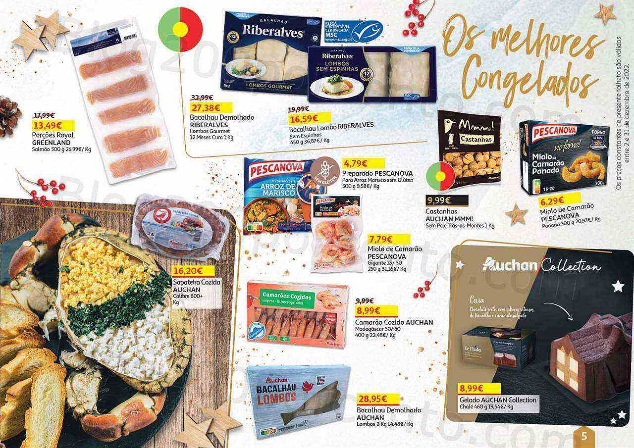 Antevisão Folheto AUCHAN Natal Gourmet Promoções de 2 a 31 dezembro