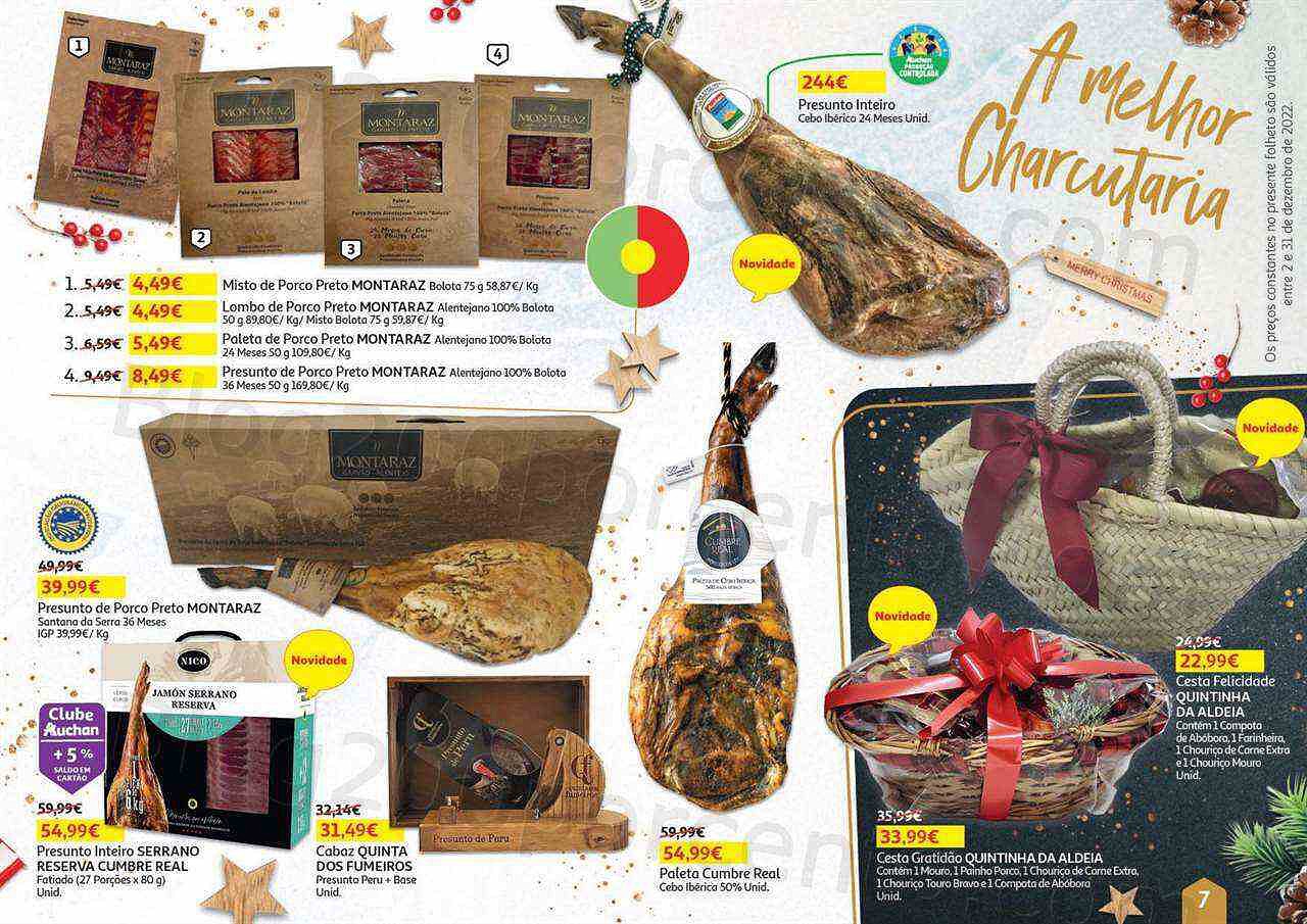 Antevisão Folheto AUCHAN Natal Gourmet Promoções de 2 a 31 dezembro