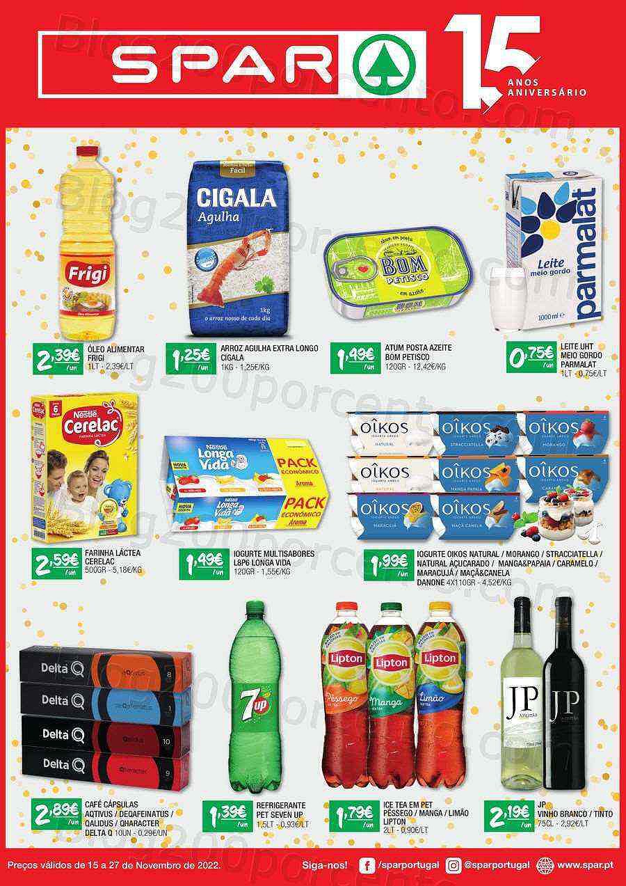 Antevisão Folheto SPAR Promoções até 27 novembro