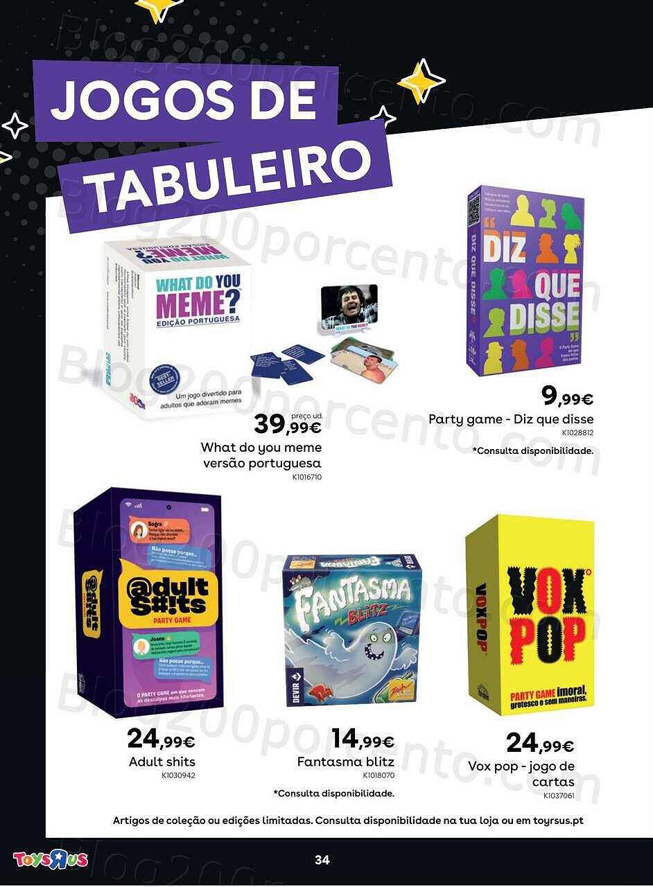 Antevisão Folheto TOYSRUS Especial Fãs Promoções de 1 a 24 dezembro