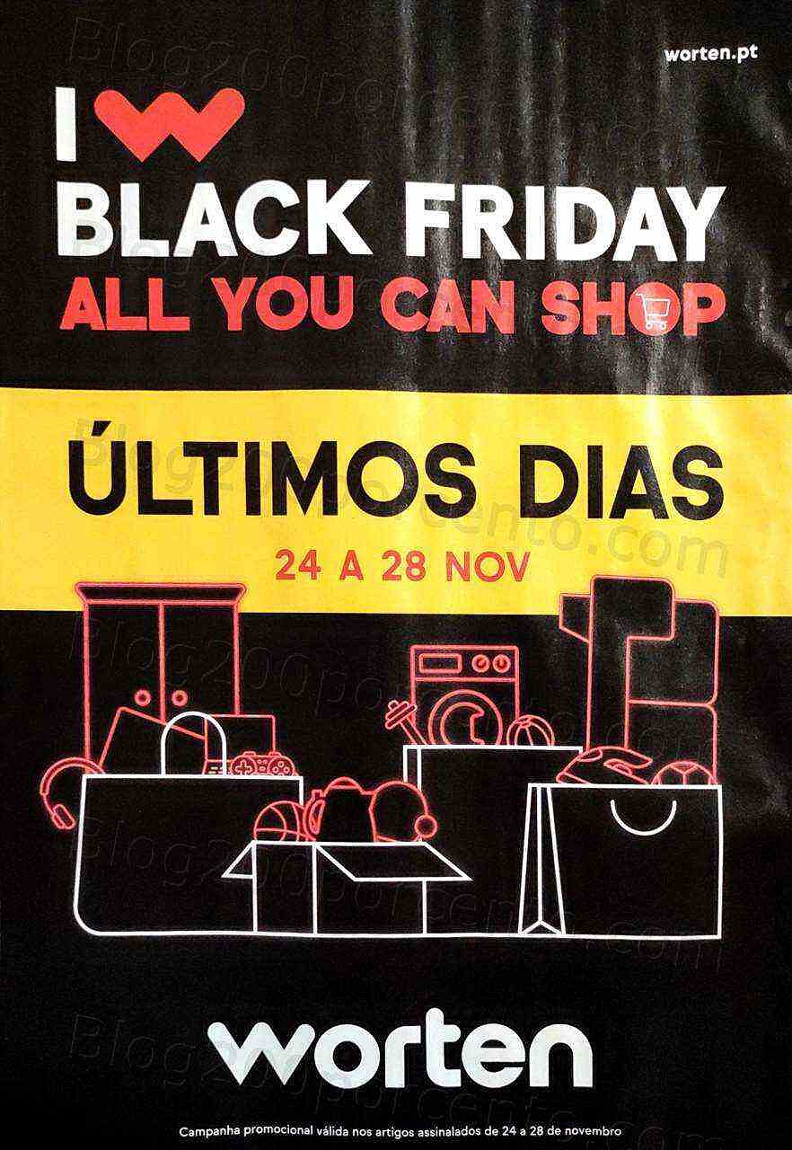 Antevisão Folheto WORTEN Black Friday Promoções de 24 a 28 novembro
