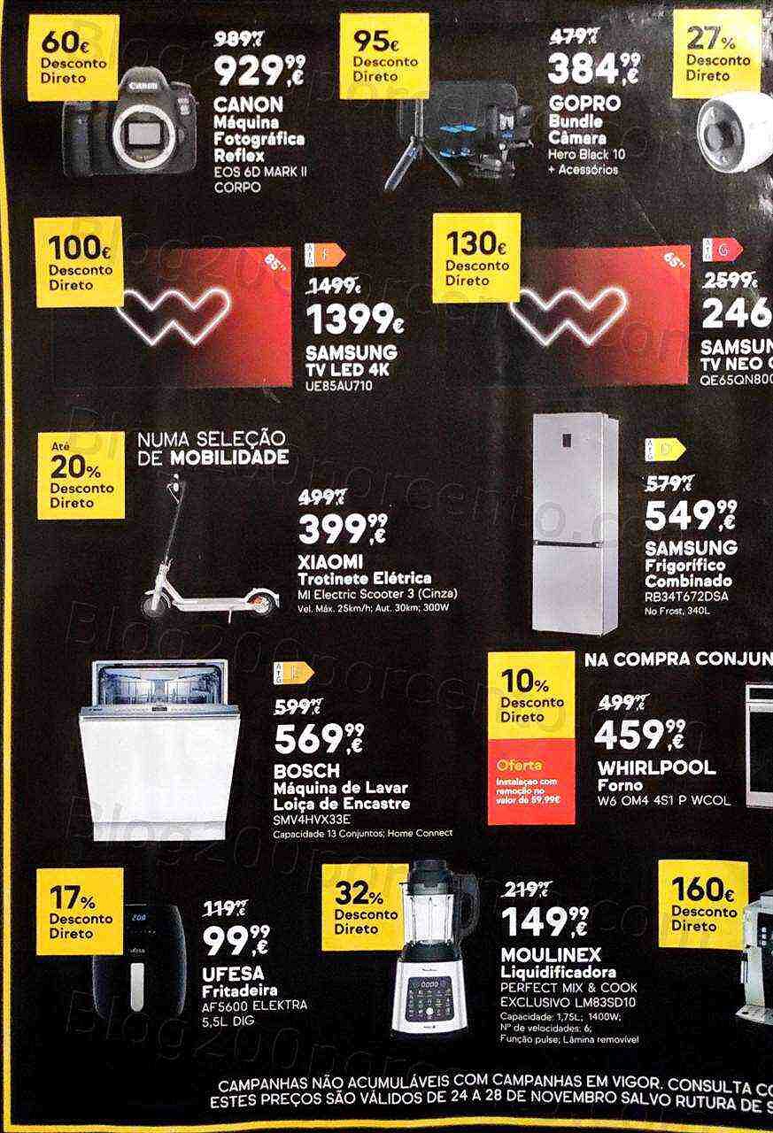 Antevisão Folheto WORTEN Black Friday Promoções de 24 a 28 novembro