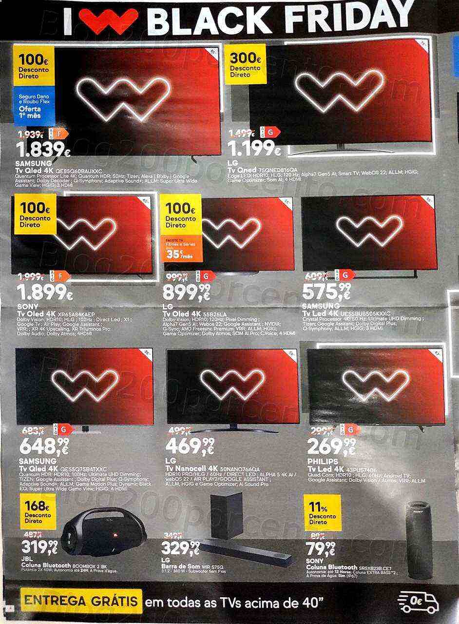 Antevisão Folheto WORTEN Black Friday Promoções de 15 a 21 novembro