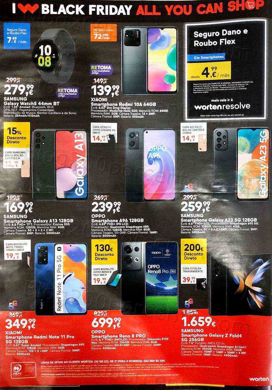 Antevisão Folheto WORTEN Black Friday Promoções de 15 a 21 novembro