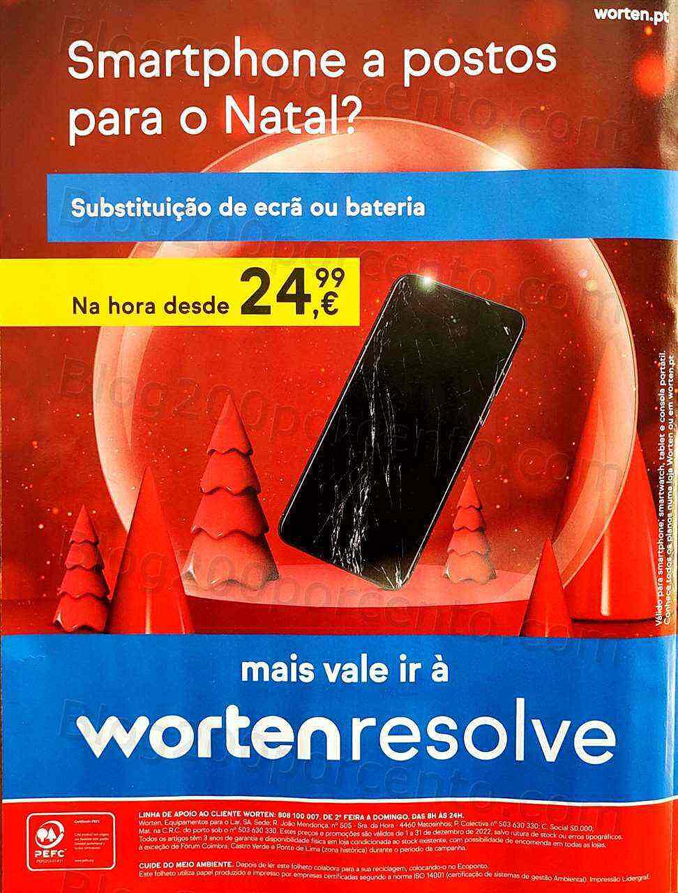 Antevisão Folheto WORTEN Mobile Promoções de 1 a 31 dezembro