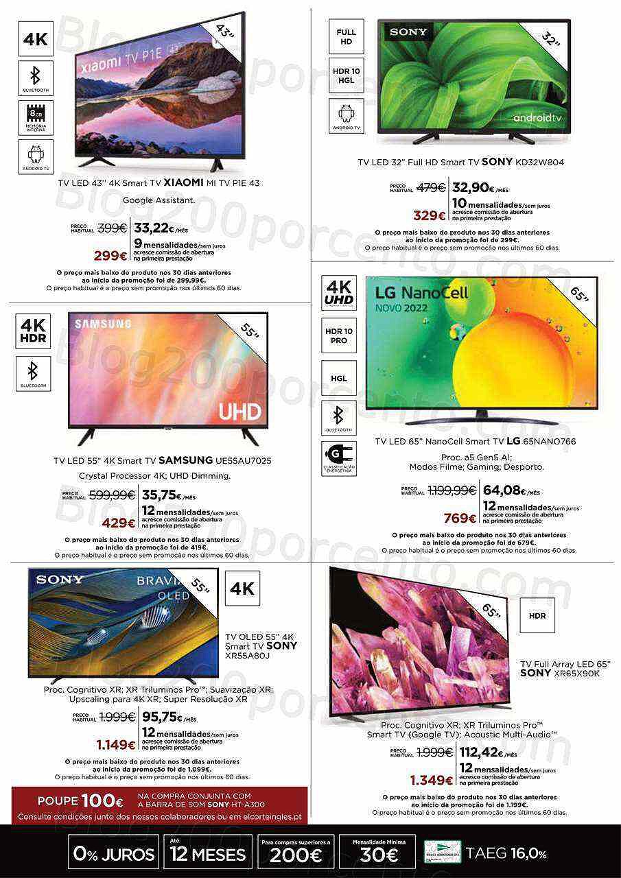 Antevisão Folheto EL CORTE INGLÉS Tecnologia Promoções de 16 a 24 dezembro