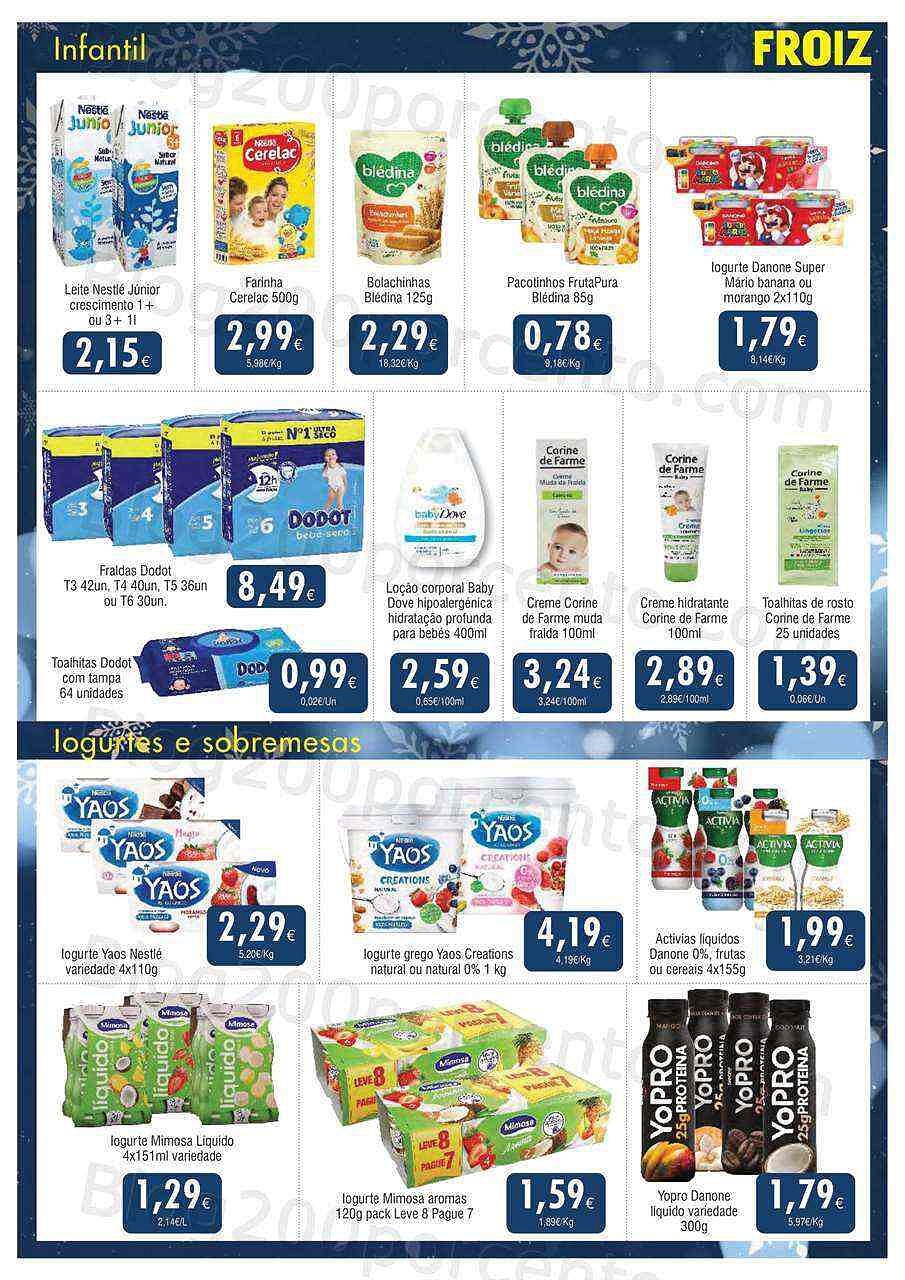 Antevisão Folheto FROIZ Promoções de 15 dezembro a 4 janeiro