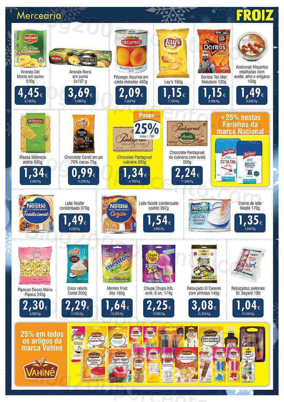 Antevisão Folheto FROIZ Promoções de 15 dezembro a 4 janeiro