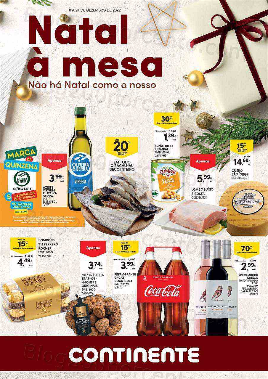 Antevisão Folheto CONTINENTE Natal Açores Promoções 8 a 24 dezembro