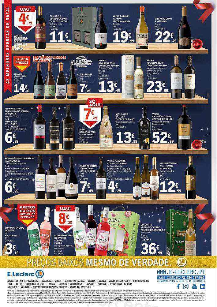 Antevisão Folheto E-LECLERC Natal Promoções de 13 a 23 dezembro