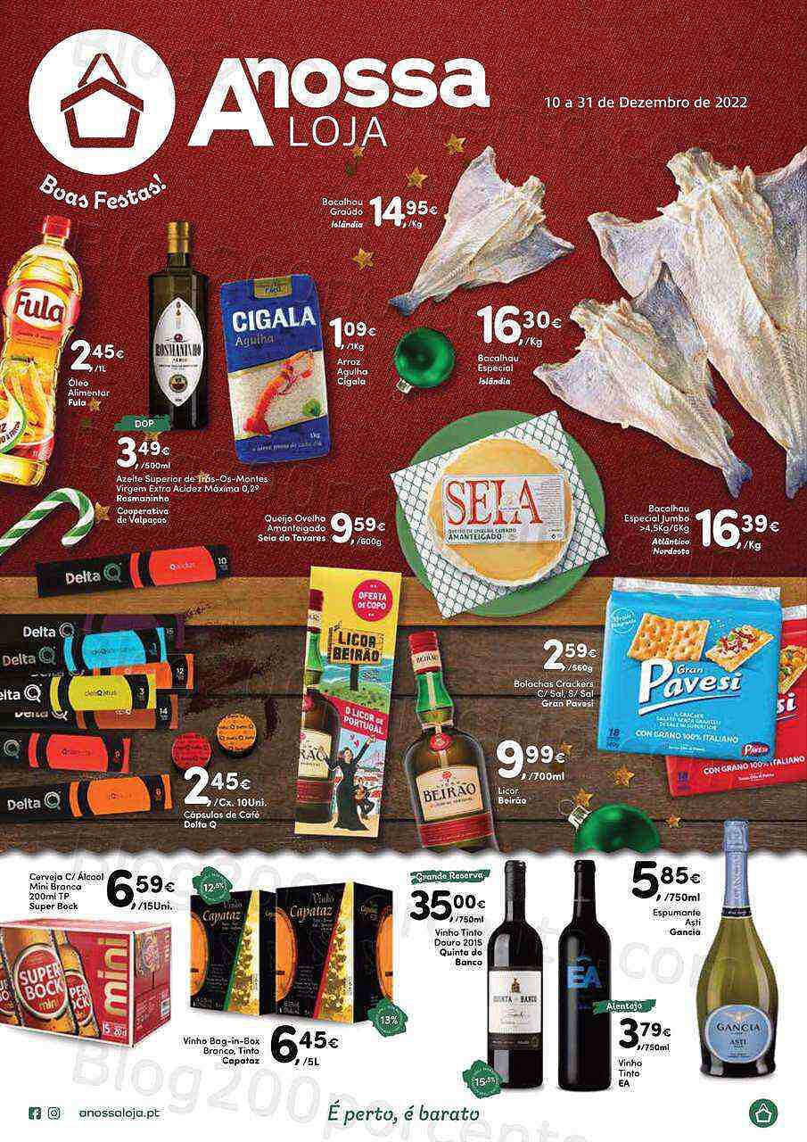 Antevisão Folheto A NOSSA LOJA Promoções de 10 a 31 dezembro