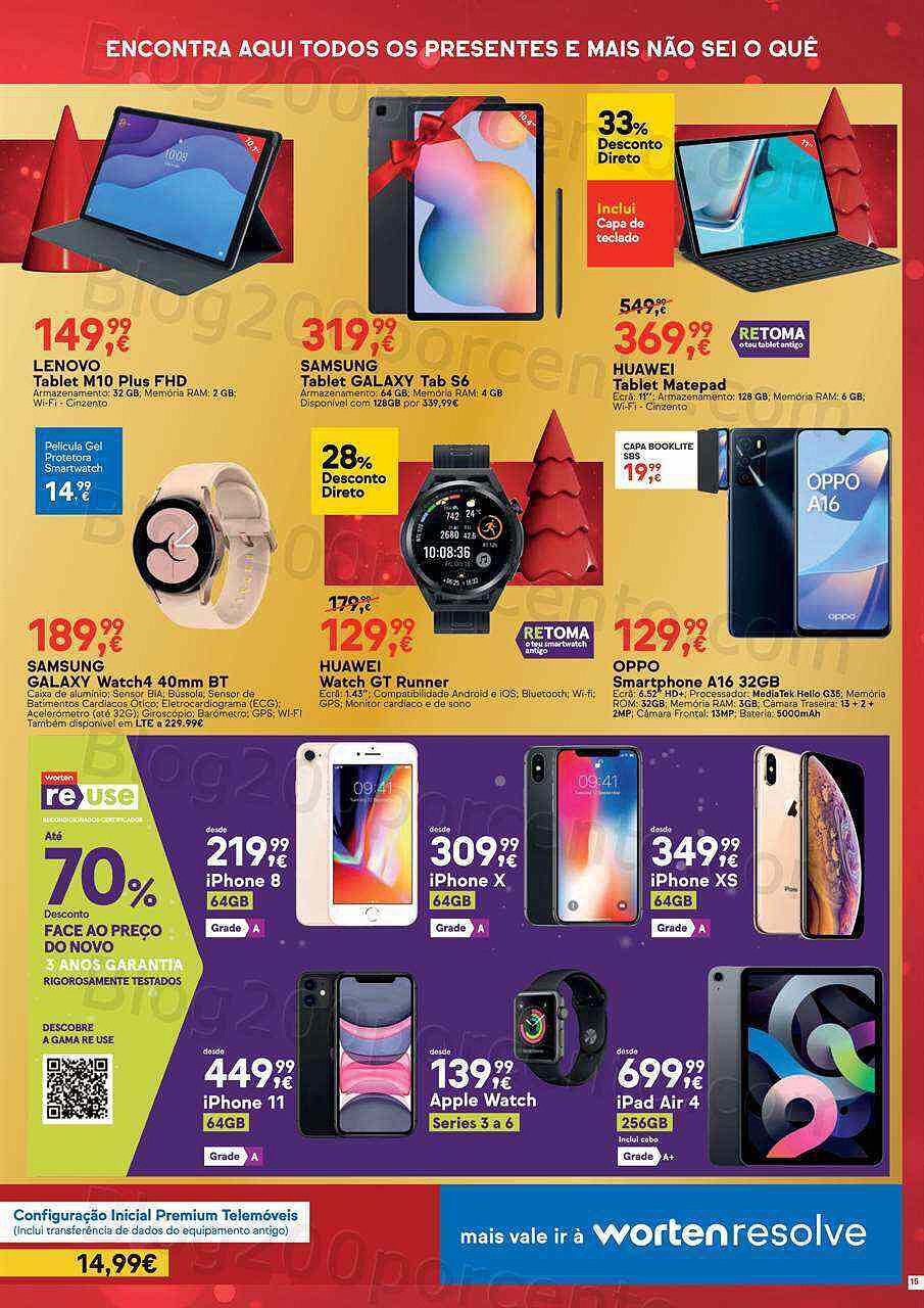 Antevisão Folheto WORTEN Natal Promoções de 7 a 15 dezembro