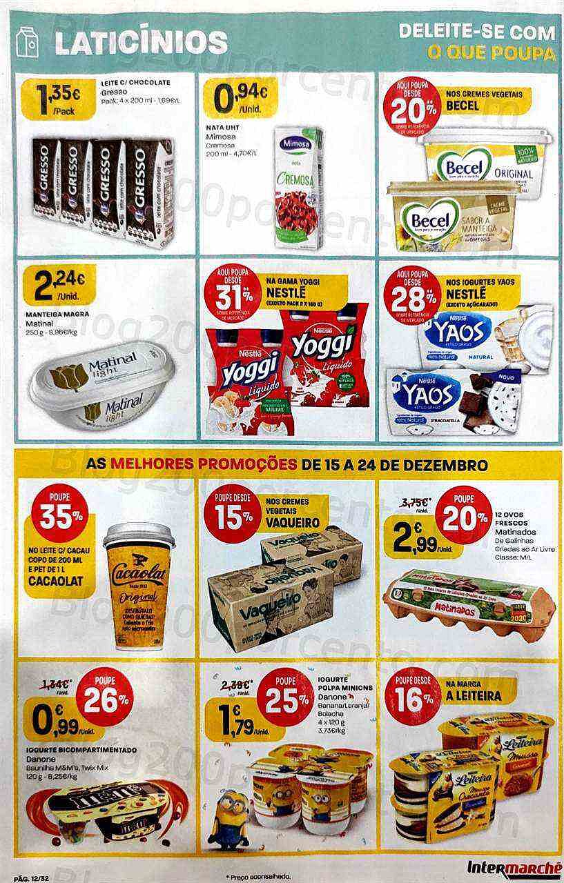 Antevisão Folheto INTERMARCHÉ Super Promoções de 15 a 24 dezembro