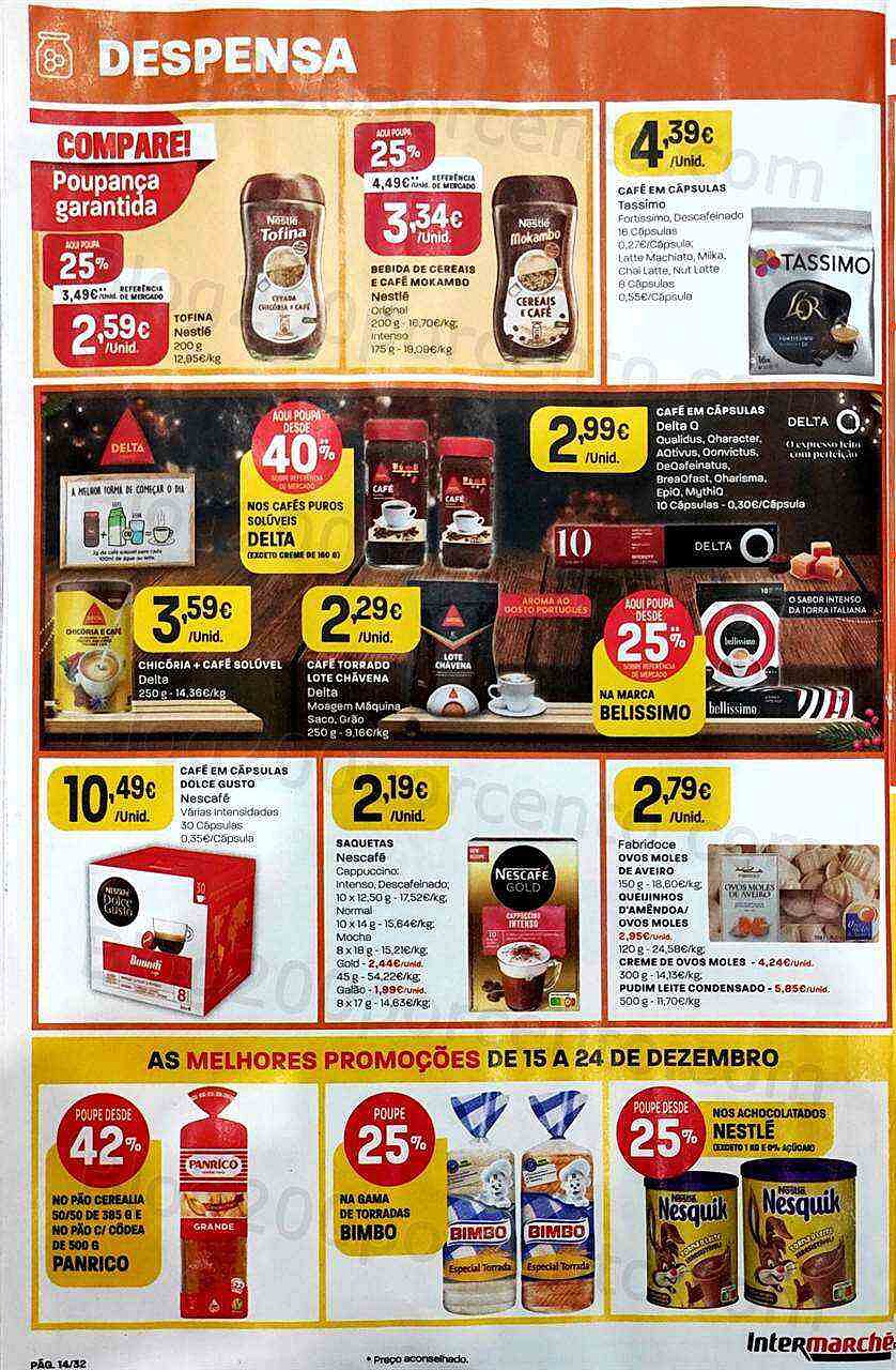 Antevisão Folheto INTERMARCHÉ Super Promoções de 15 a 24 dezembro