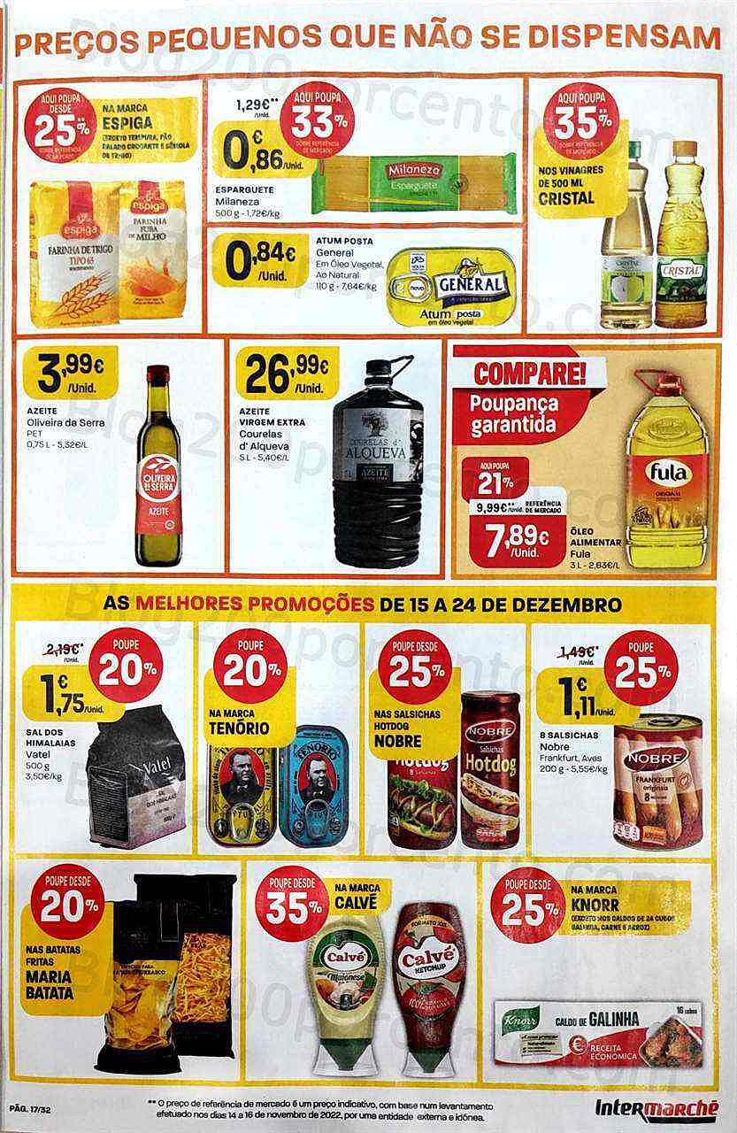 Antevisão Folheto INTERMARCHÉ Super Promoções de 15 a 24 dezembro